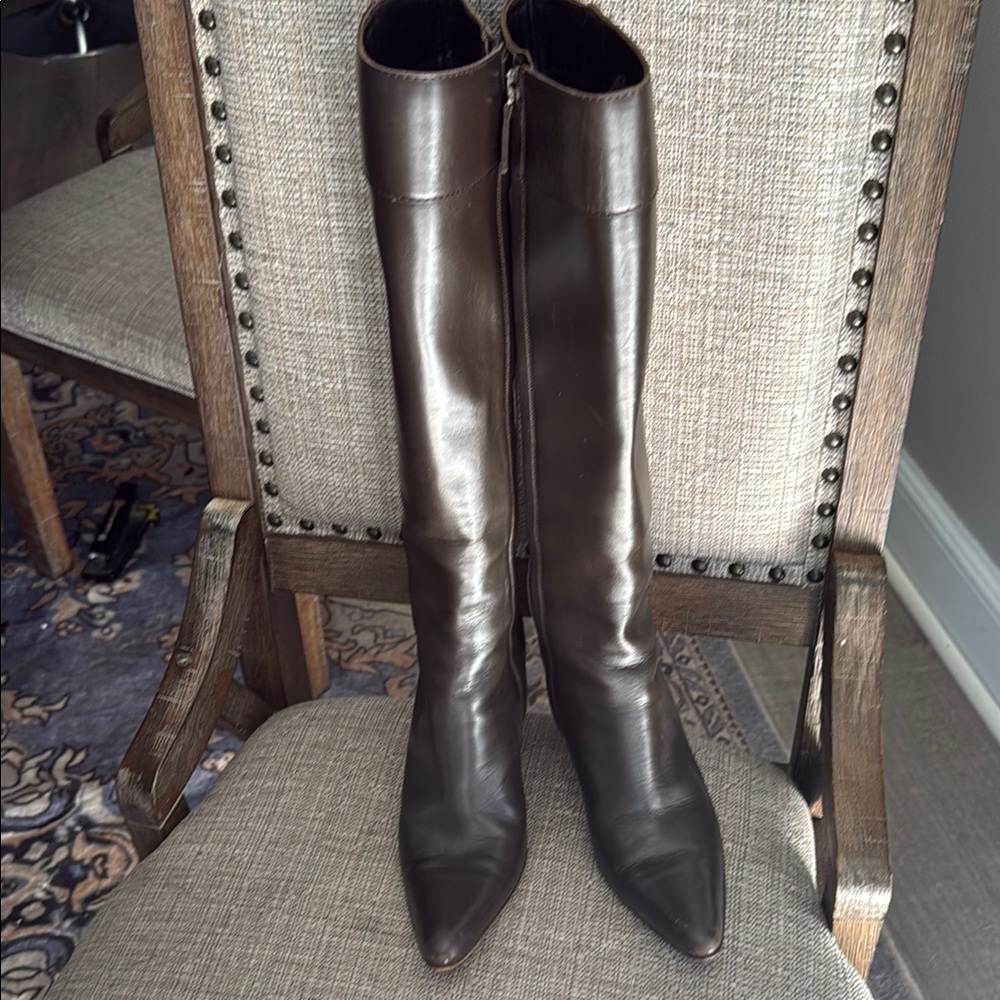 Ralph Lauren Brown Heeled Boots